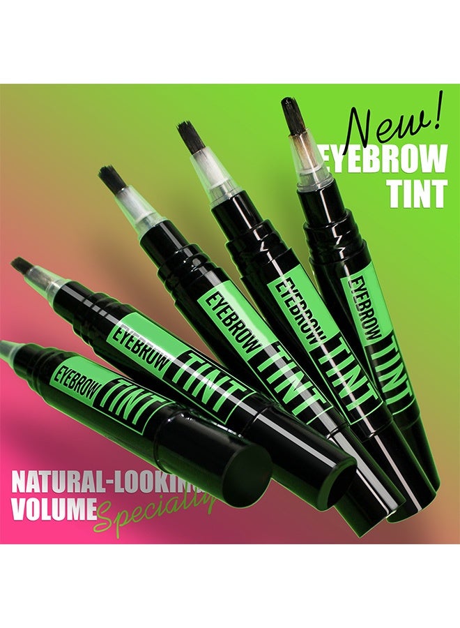 Smile Eyebrow tint with waterproof property and no smudging. Comes with a rotating eyebrow card and eyebrow brush. Liquid eyebrow tint 02# - Image 3